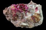 Roselite and Calcite Crystal Association - Morocco #159428-1